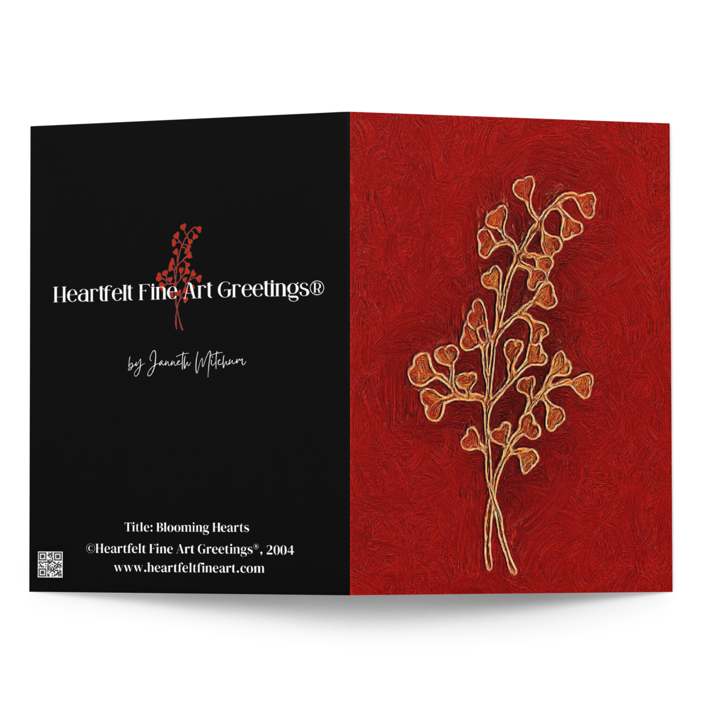 Card Title: Blooming Hearts