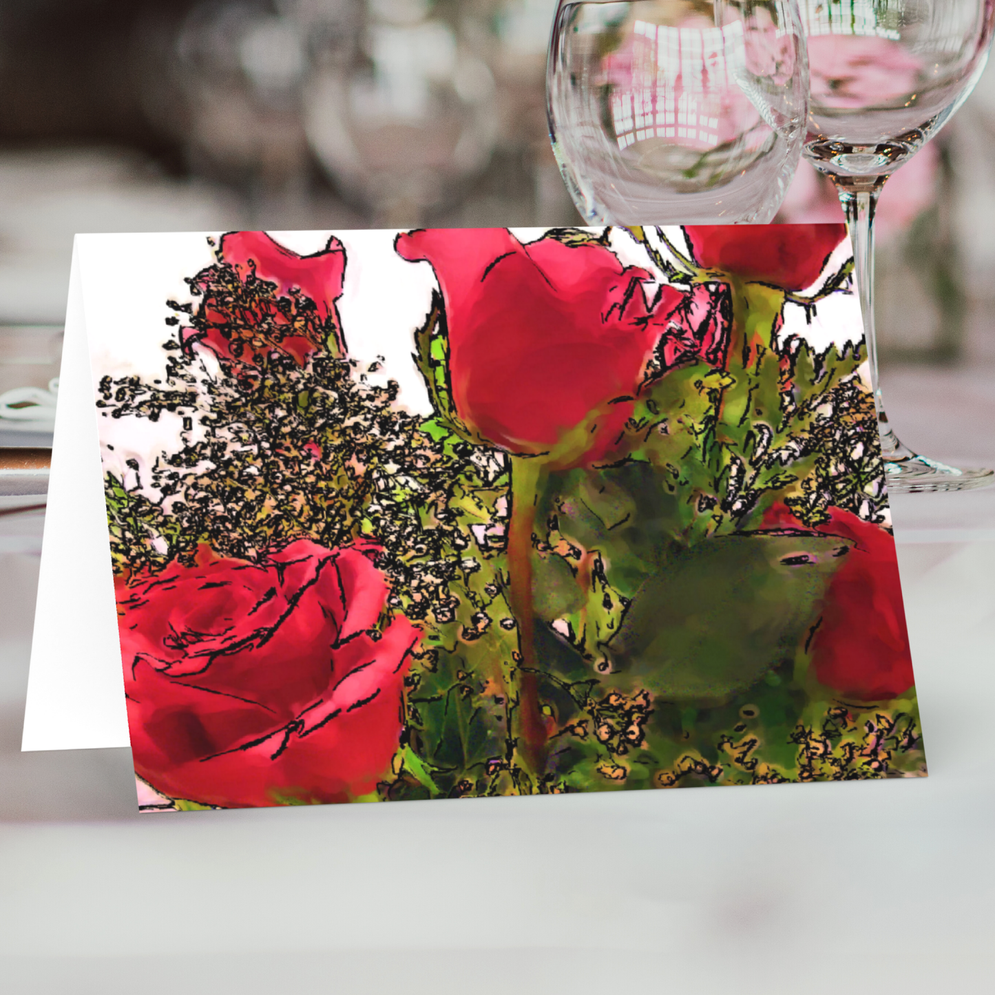 Roses Are Red Greeting Card