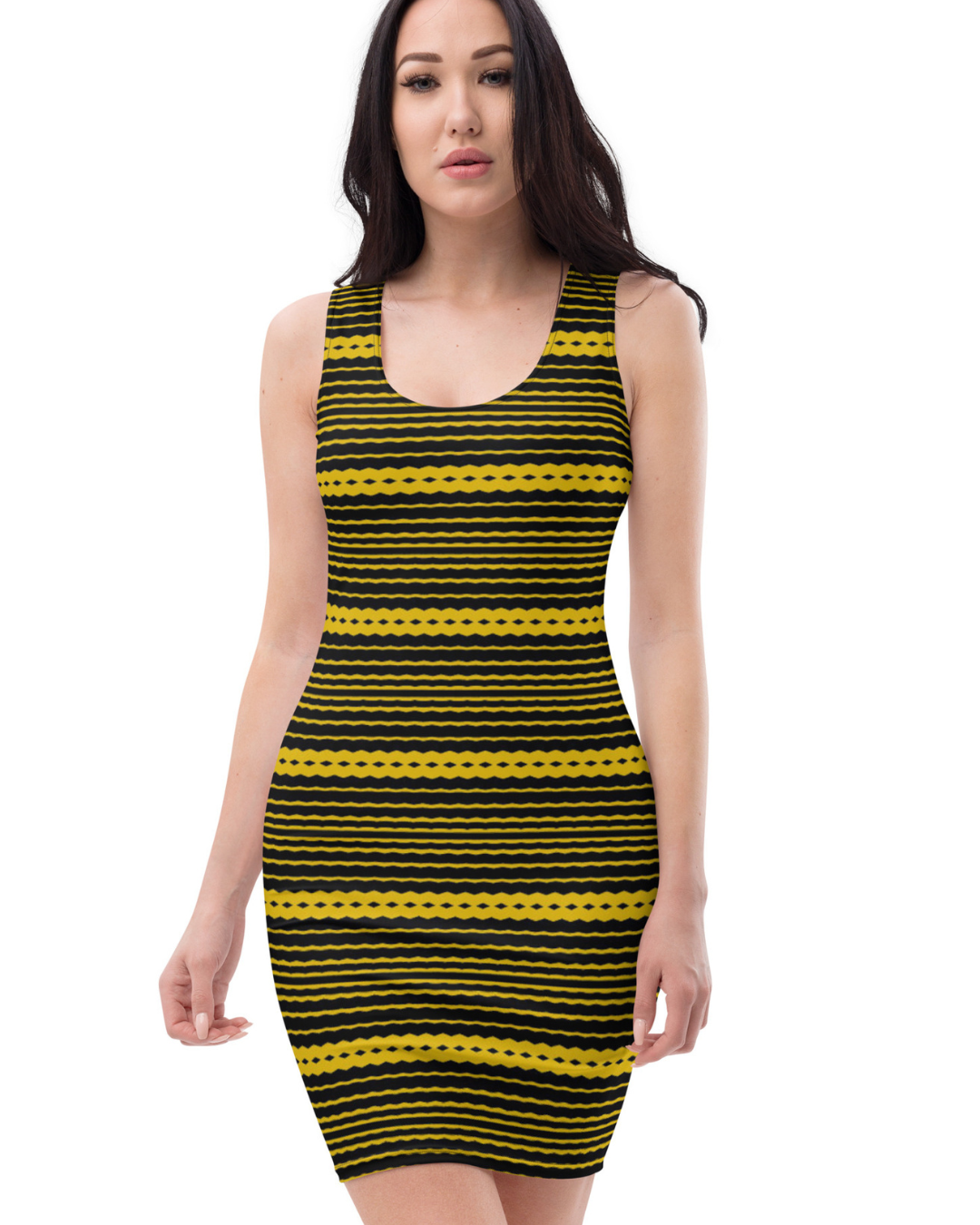 Zebra Stripes Design: Fitted Dress