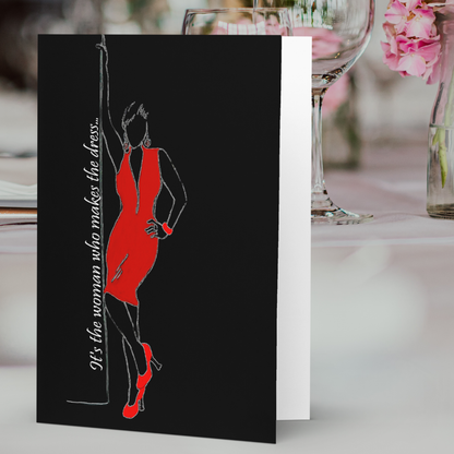 That Red Dress Greeting Card