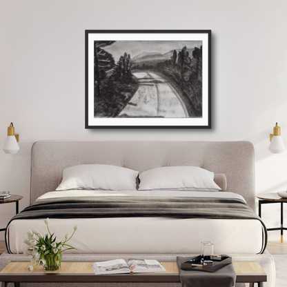Wall Art: Charcoal Road