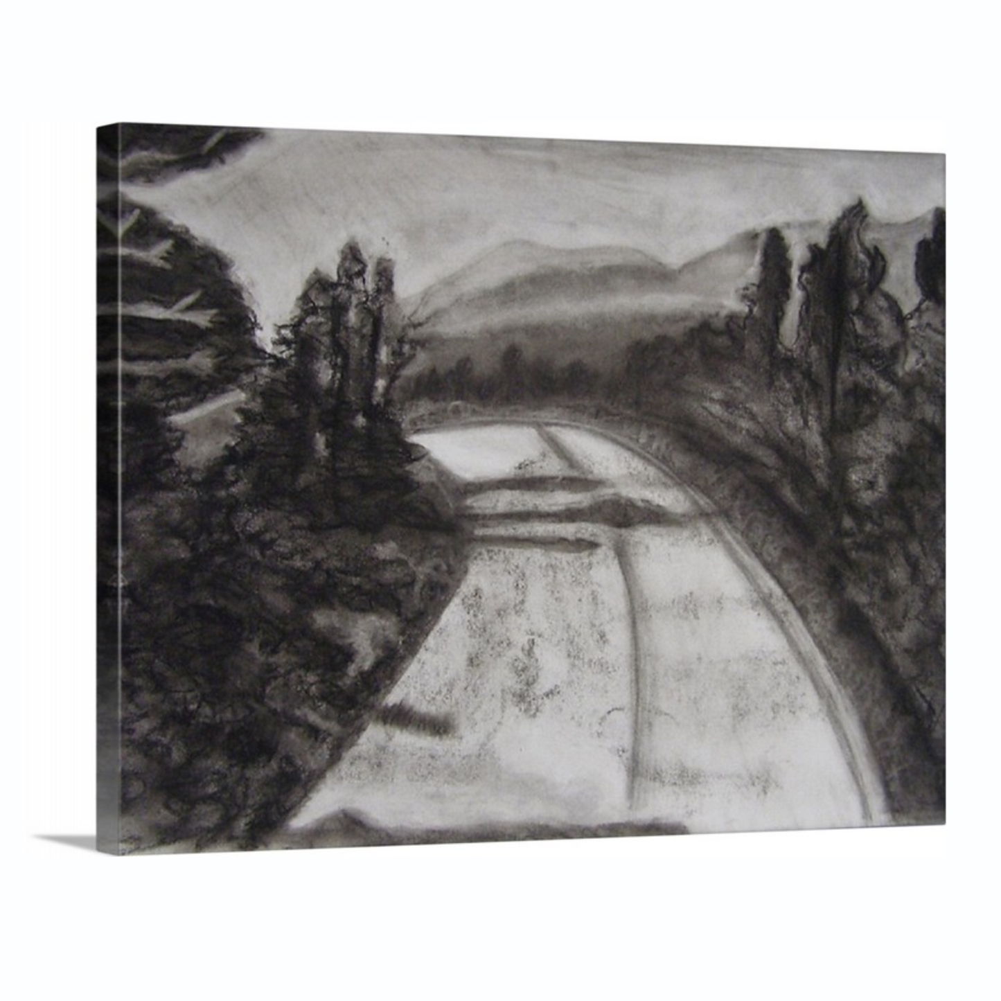 Wall Art: Charcoal Road