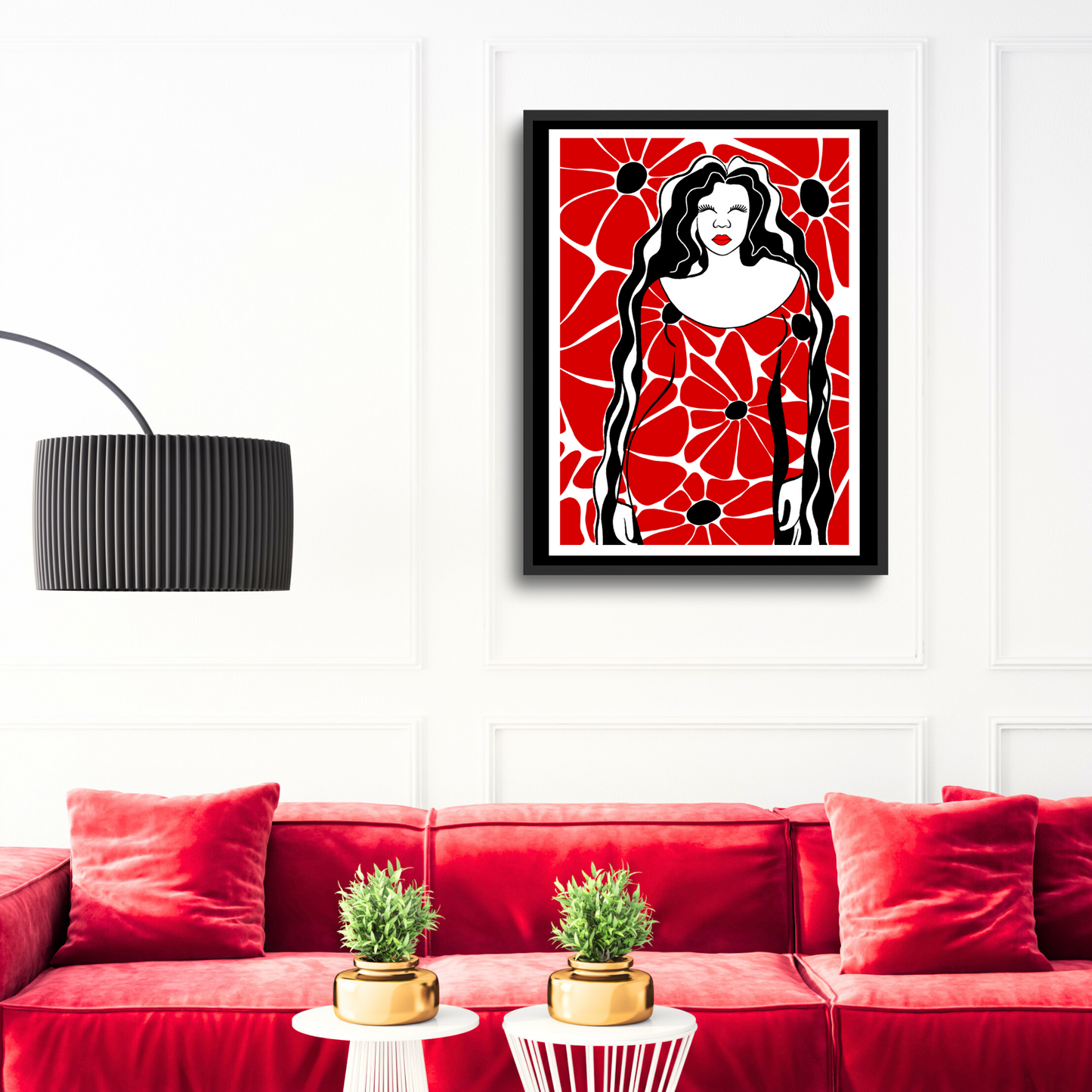 Wall Art: Femininity Red