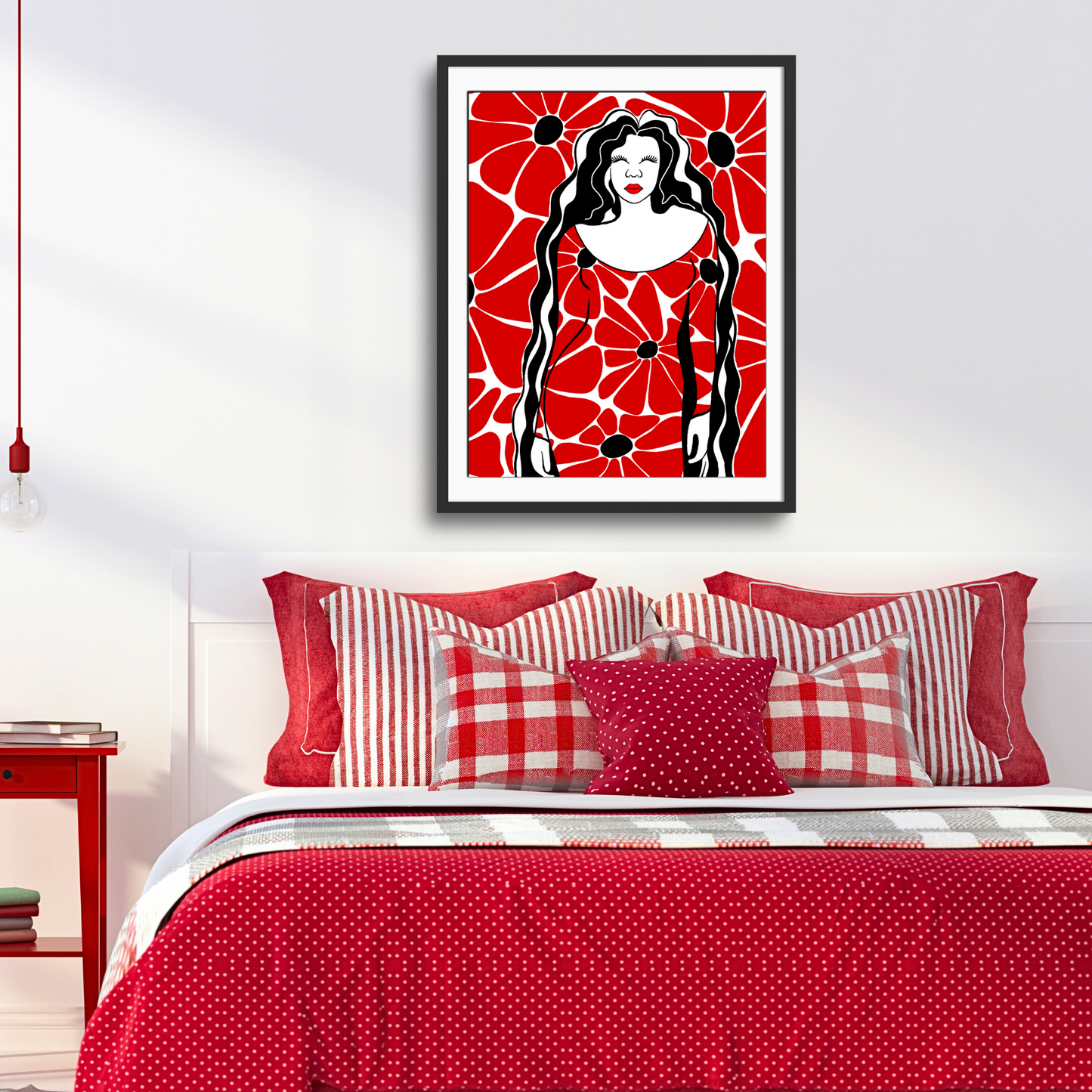 Wall Art: Femininity Red