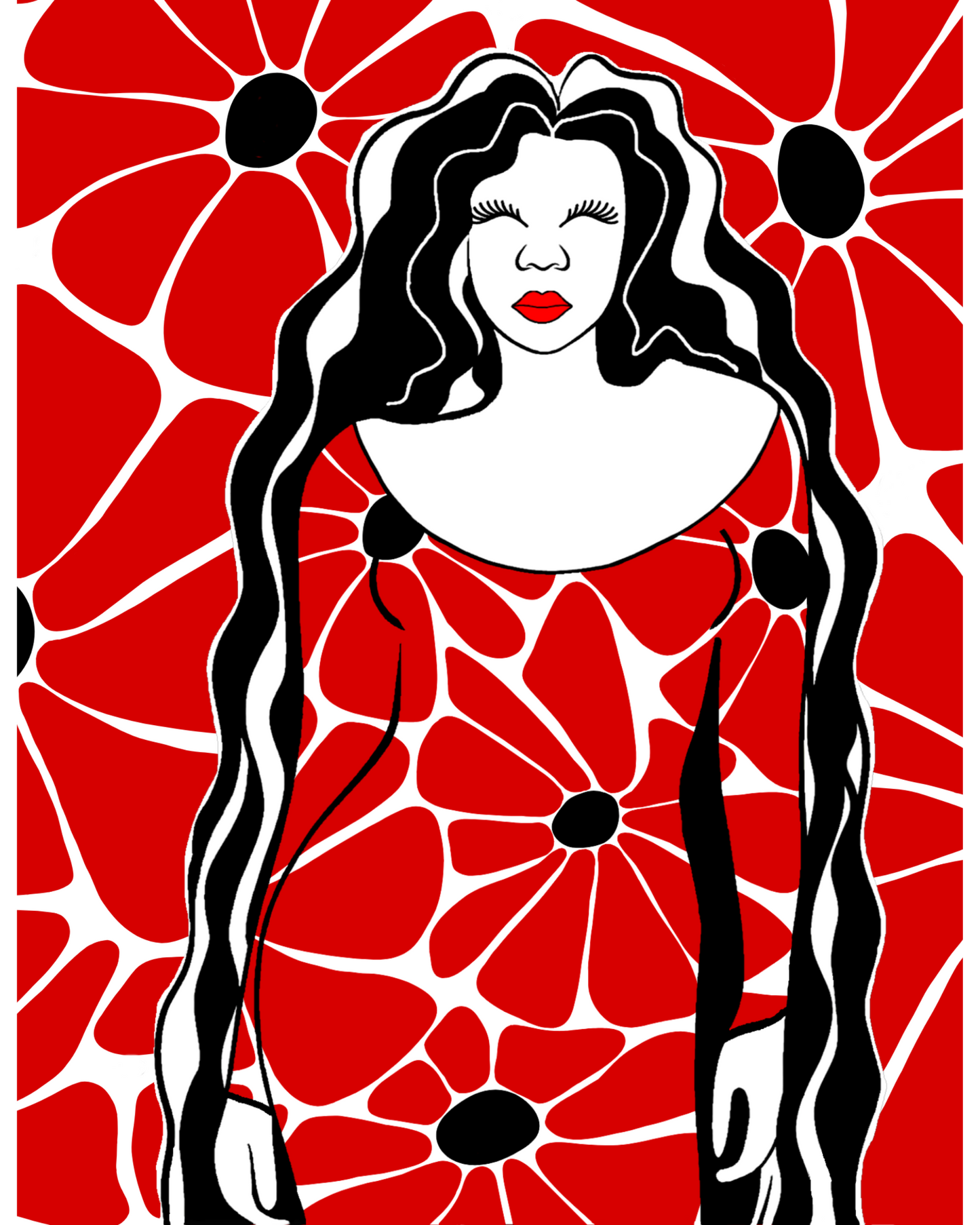 Wall Art: Femininity Red