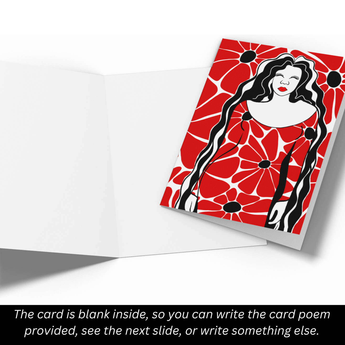 Greeting Card With Poem: Femininity