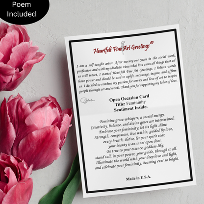 Femininity Greeting Card