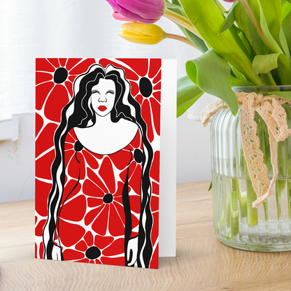 Femininity Greeting Card