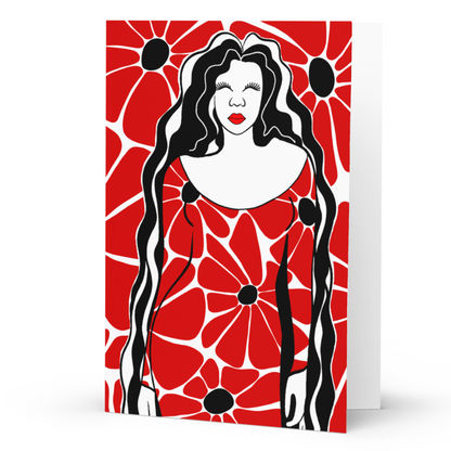 Femininity Greeting Card