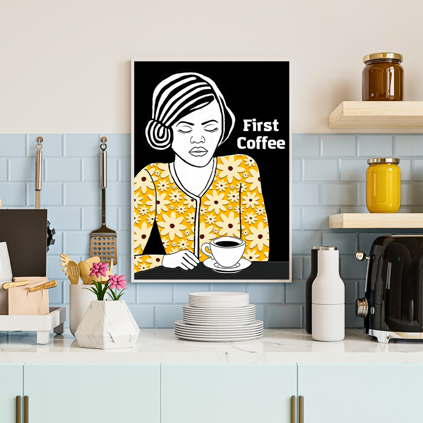 Wall Art: First Coffee