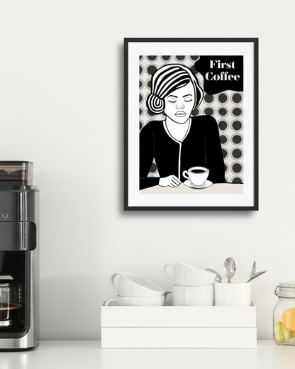 Wall Art: First Coffee