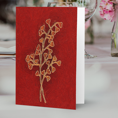Card Title: Blooming Hearts