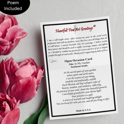 In My Garden Greeting Card