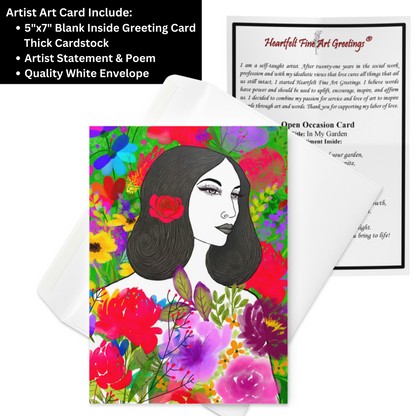 In My Garden Greeting Card