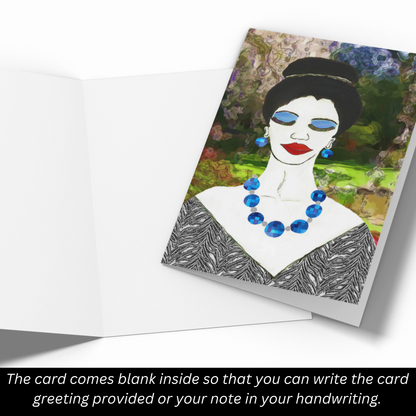 Lady#1 Design Greeting Card