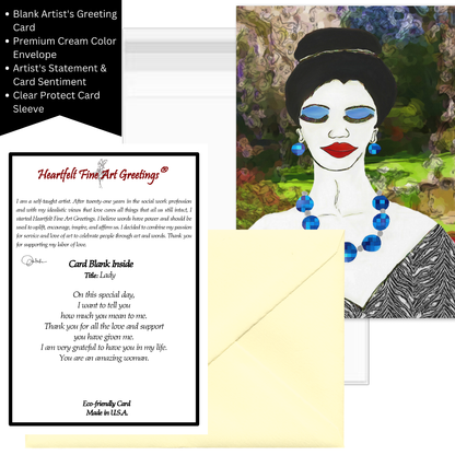 Lady#1 Design Greeting Card