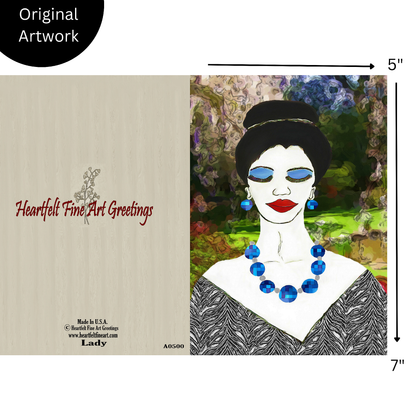 Lady#1 Design Greeting Card