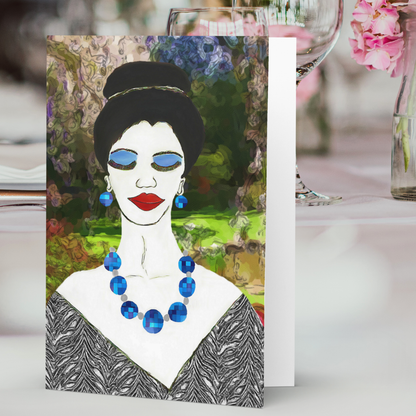 Lady#1 Design Greeting Card