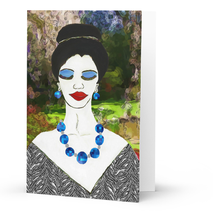 Lady#1 Design Greeting Card