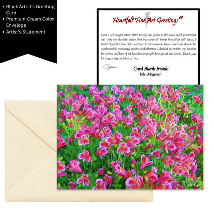 Magenta Greeting Card