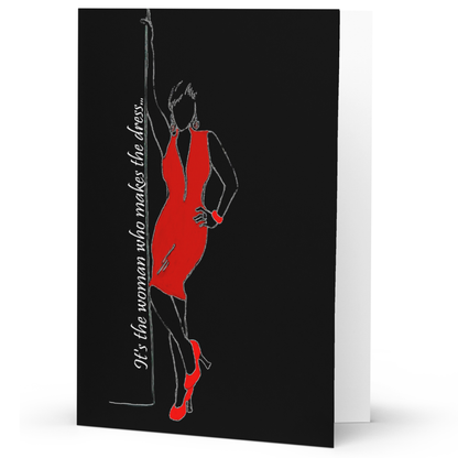 That Red Dress Greeting Card