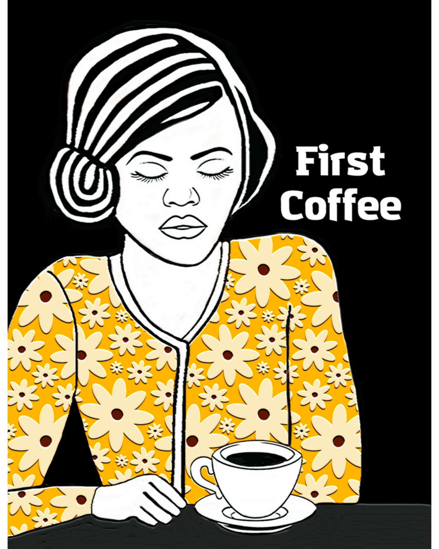 Wall Art: First Coffee