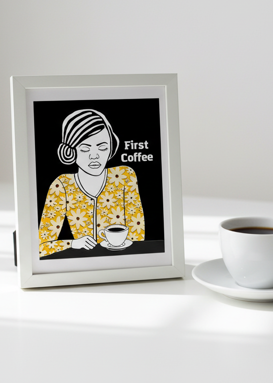 Wall Art: First Coffee