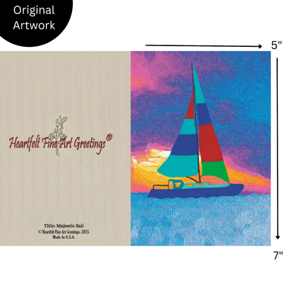 Majestic Sail Greeting Card