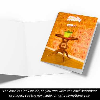 Mother's Orchids Greeting Card