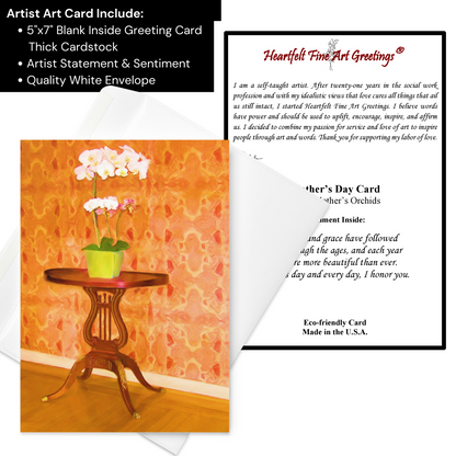 Mother's Orchids Greeting Card