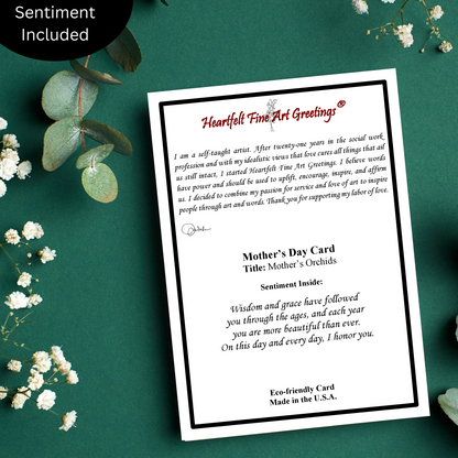 Mother's Orchids Greeting Card