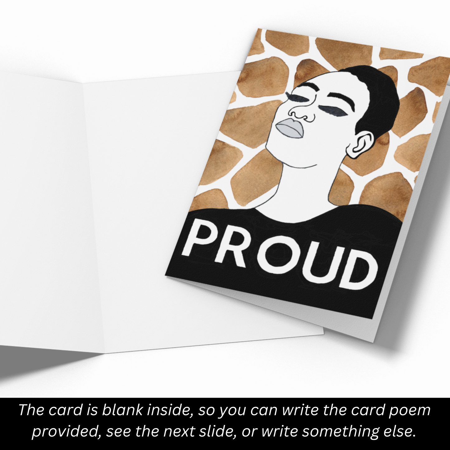 Greeting Card With Poem: Proud