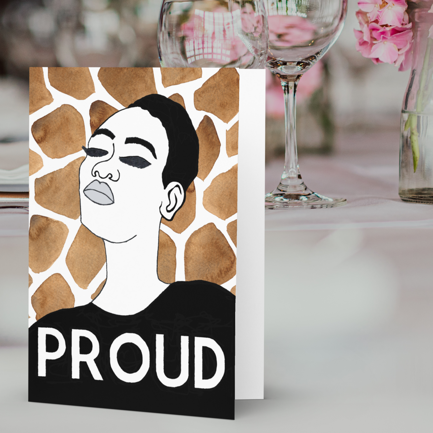 Greeting Card With Poem: Proud