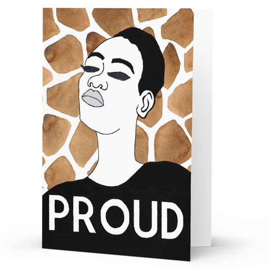 Greeting Card With Poem: Proud