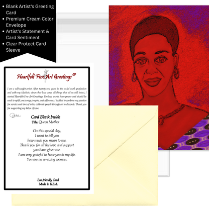 Queen Mother Greeting Card