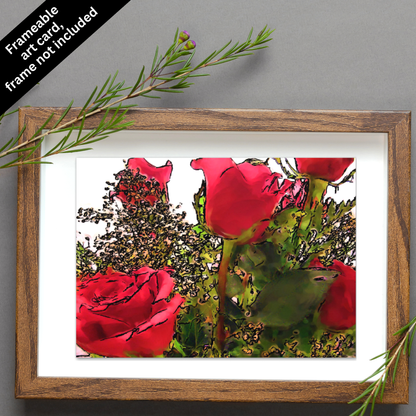 Roses Are Red Greeting Card