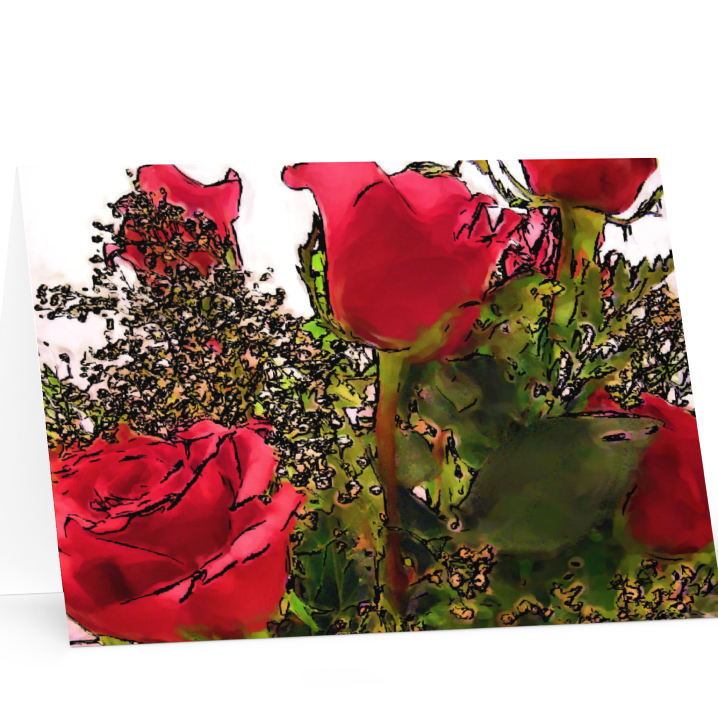 Roses Are Red Greeting Card