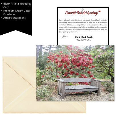 Sit With Me Greeting Card