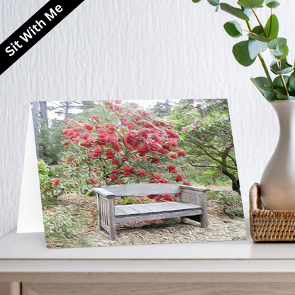 Sit With Me Greeting Card