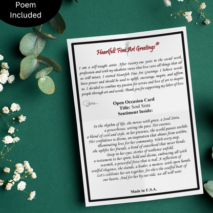 Soul Sista Greeting Card