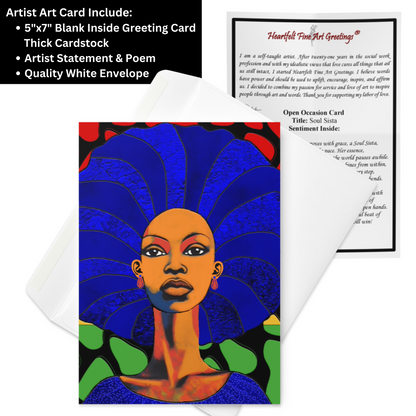 Soul Sista Greeting Card