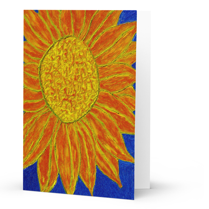Sunflower Rays Greeting Card