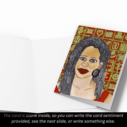 Symbol of A Woman Greeting Card
