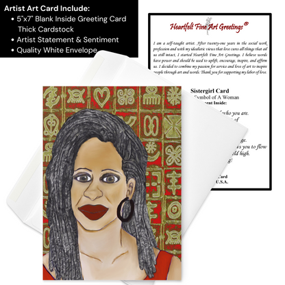 Symbol of A Woman Greeting Card