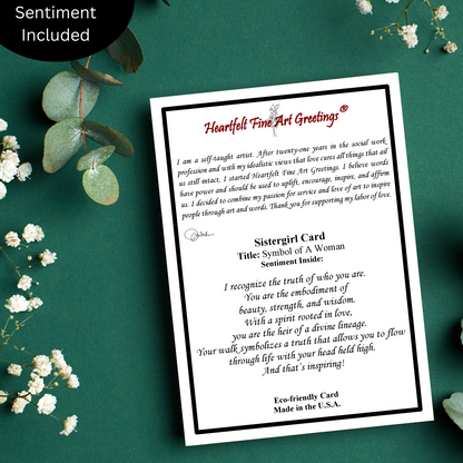 Symbol of A Woman Greeting Card