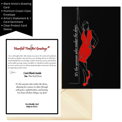 That Red Dress Greeting Card