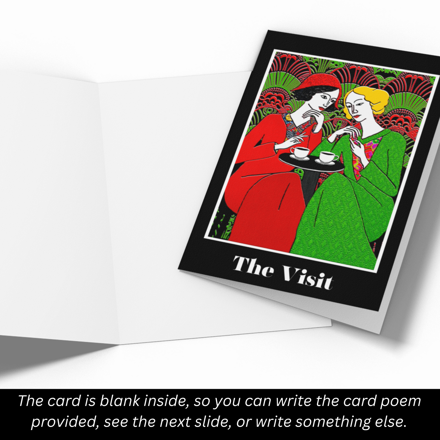 Greeting Card With Poem: The Visit