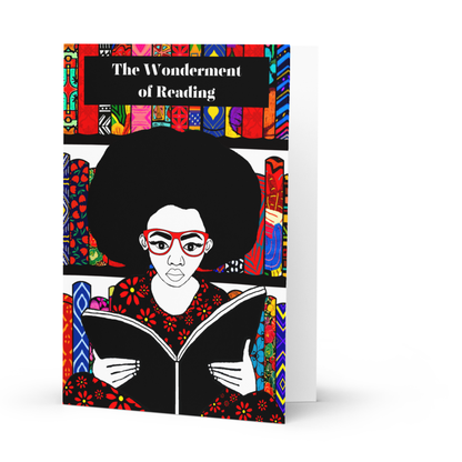 Card Title: The Wonderment of Reading