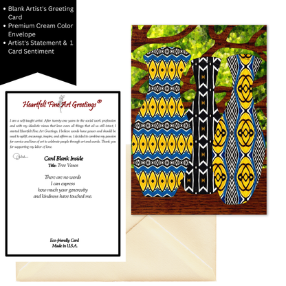 Tree Vases Greeting Card