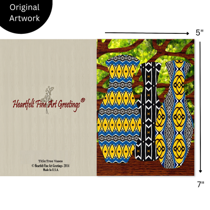 Tree Vases Greeting Card
